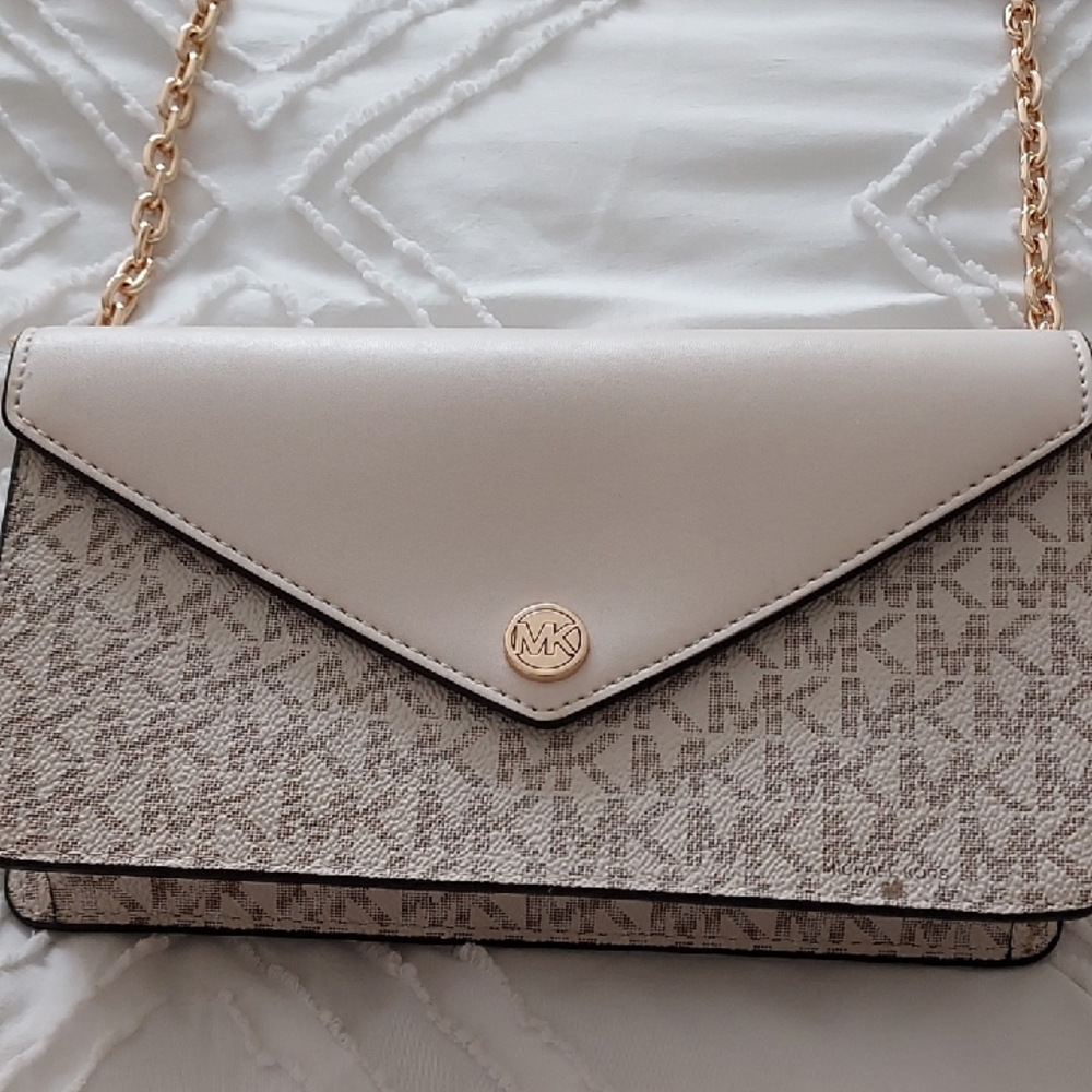Michael Kors Cream and Tan Women's Bag